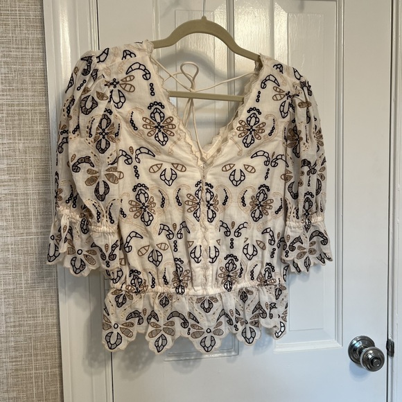 Anthropologie Embroidery Blouse XS - Picture 1 of 3